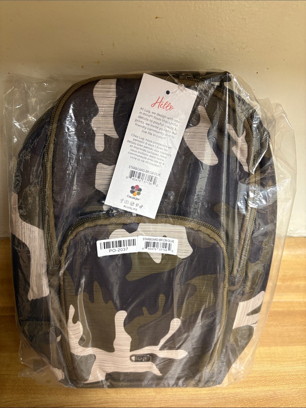 Lug Starboard Brushed Sling Bag-Brushed Camo Olive-Brushed Camo Olive-NWT